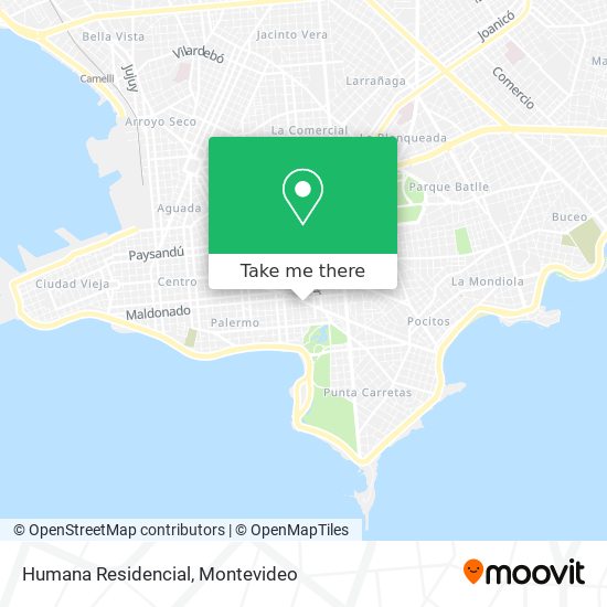 Humana Residencial map