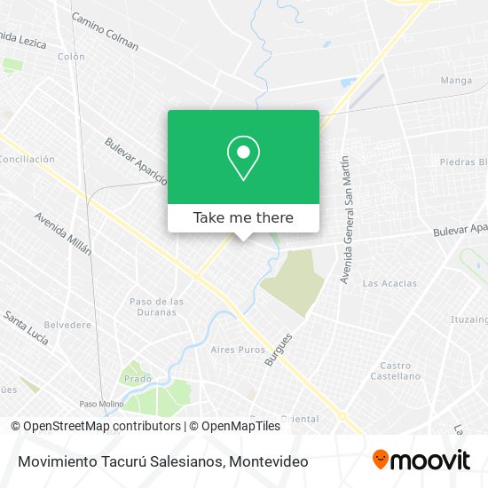 Mapa de Movimiento Tacurú Salesianos