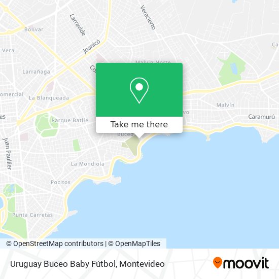 Uruguay Buceo Baby Fútbol map