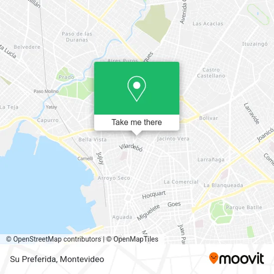 Mapa de Su Preferida