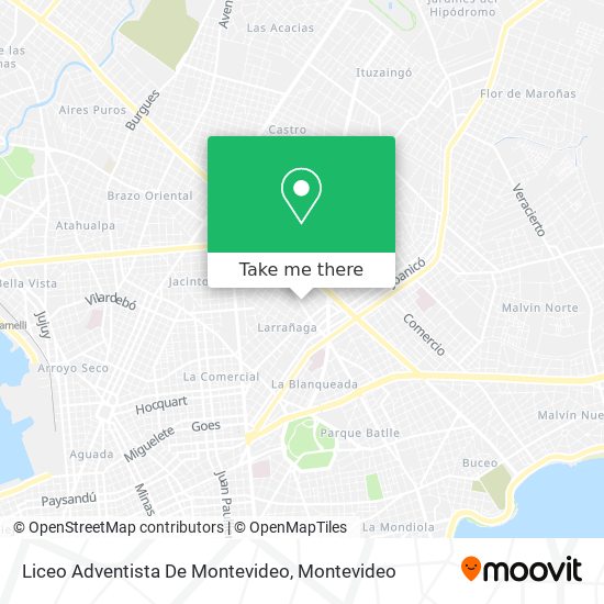 Liceo Adventista De Montevideo map