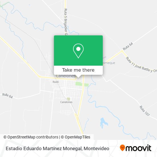 Mapa de Estadio Eduardo Martínez Monegal