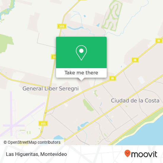 Las Higueritas map