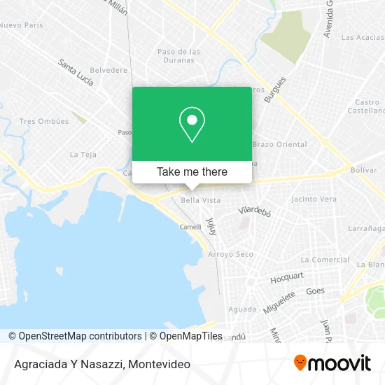 Mapa de Agraciada Y Nasazzi