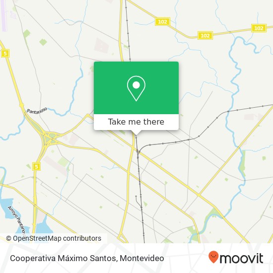 Cooperativa Máximo Santos map