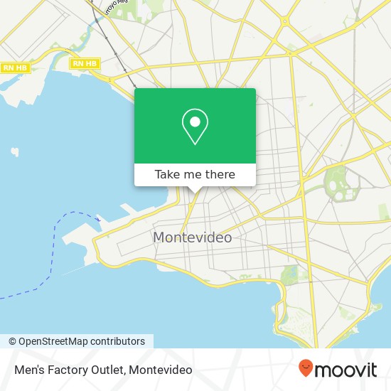 Men's Factory Outlet map