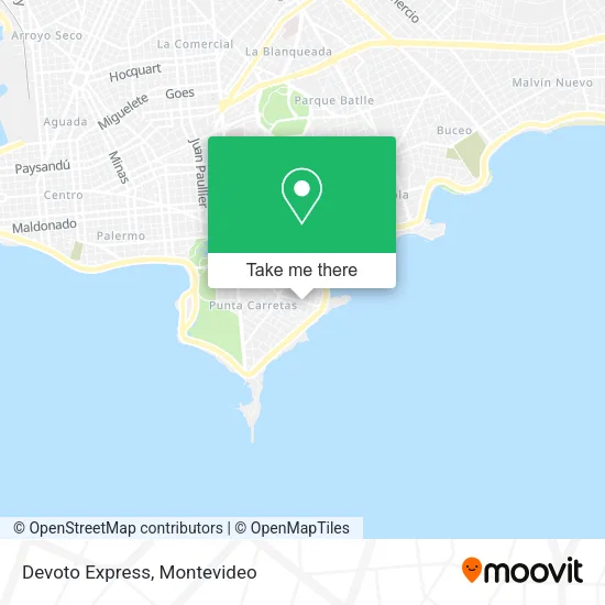 Devoto Express map