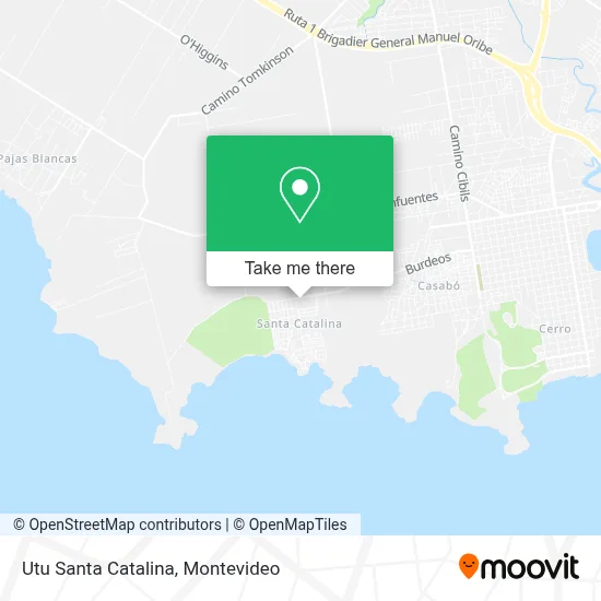 Utu Santa Catalina map