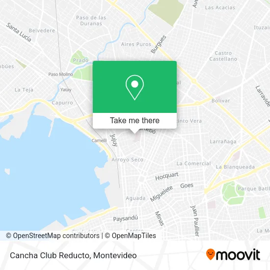 Cancha Club Reducto map
