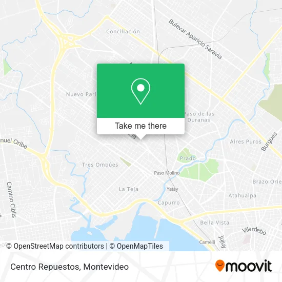Mapa de Centro Repuestos