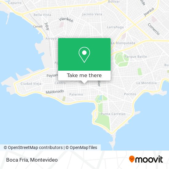 Boca Fría map