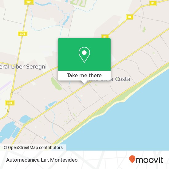 Automecánica Lar map