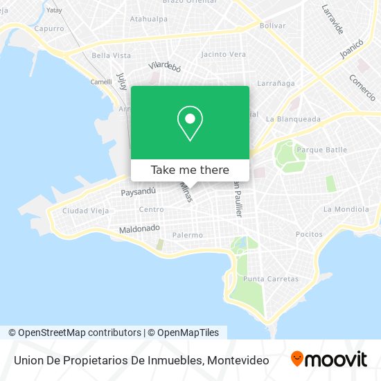 Union De Propietarios De Inmuebles map