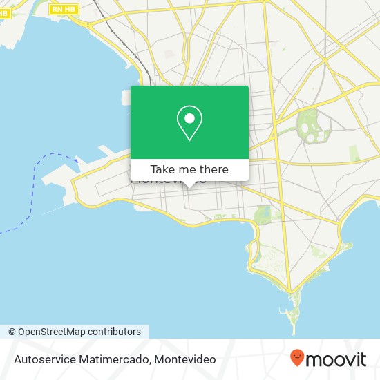 Mapa de Autoservice Matimercado