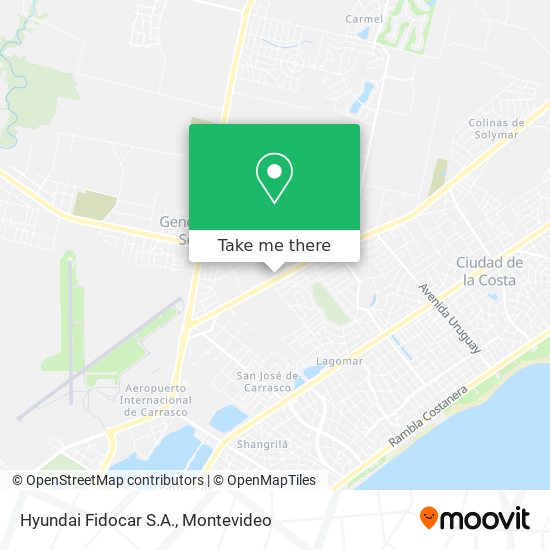 Mapa de Hyundai Fidocar S.A.