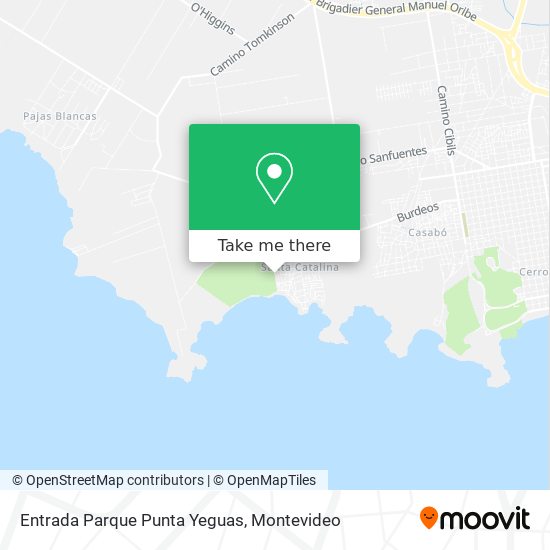 Entrada Parque Punta Yeguas map