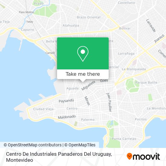 Centro De Industriales Panaderos Del Uruguay map