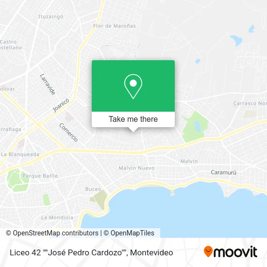 Mapa de Liceo 42 ""José Pedro Cardozo""