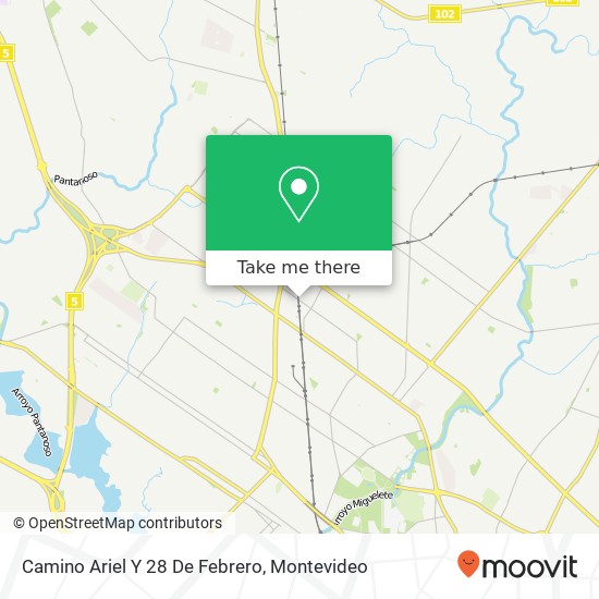Camino Ariel Y 28 De Febrero map