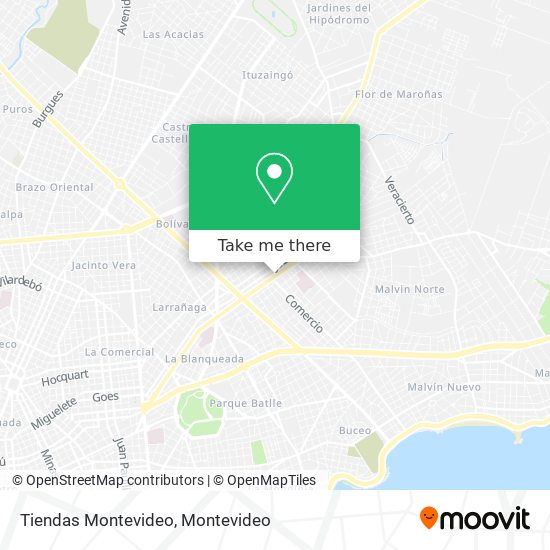 Mapa de Tiendas Montevideo