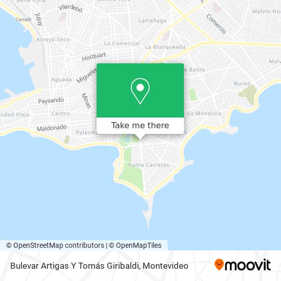 Bulevar Artigas Y Tomás Giribaldi map