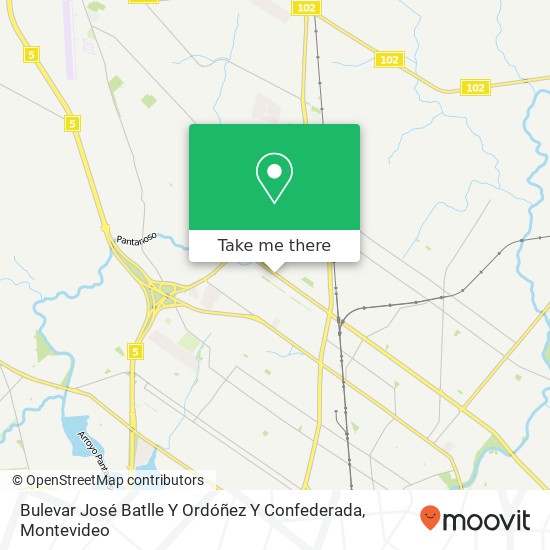 Bulevar José Batlle Y Ordóñez Y Confederada map