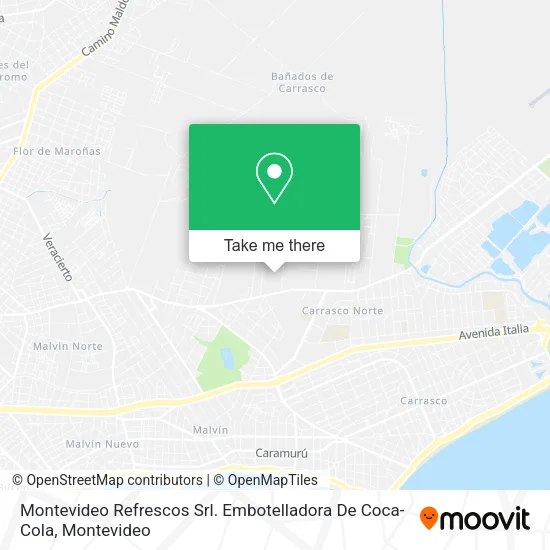 Montevideo Refrescos Srl. Embotelladora De Coca-Cola map