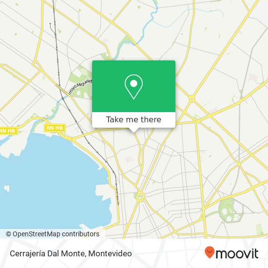 Cerrajería Dal Monte map
