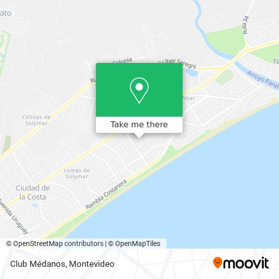Club Médanos map