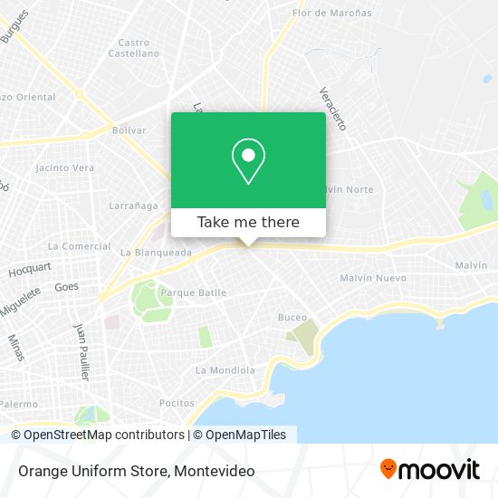 Orange Uniform Store map