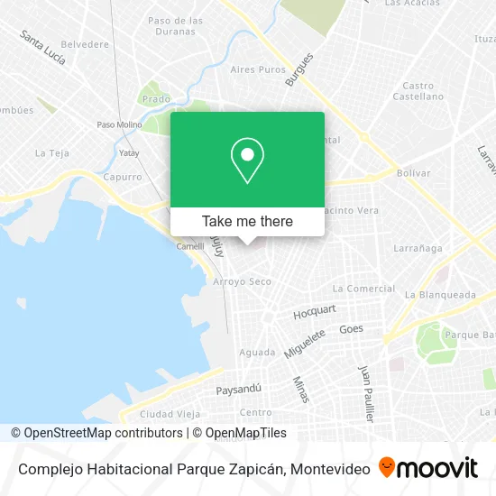 Mapa de Complejo Habitacional Parque Zapicán