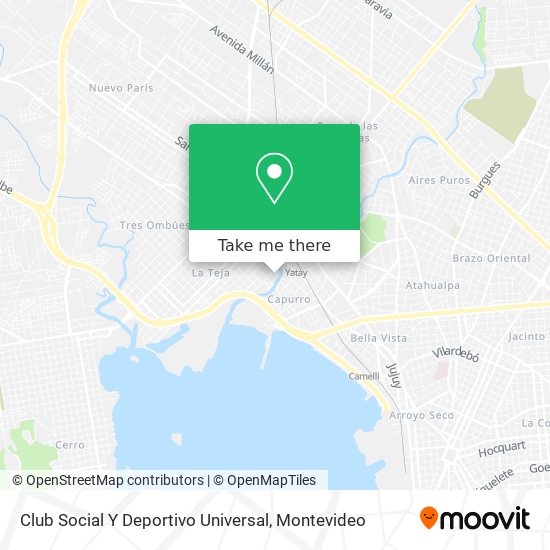 Club Social Y Deportivo Universal map