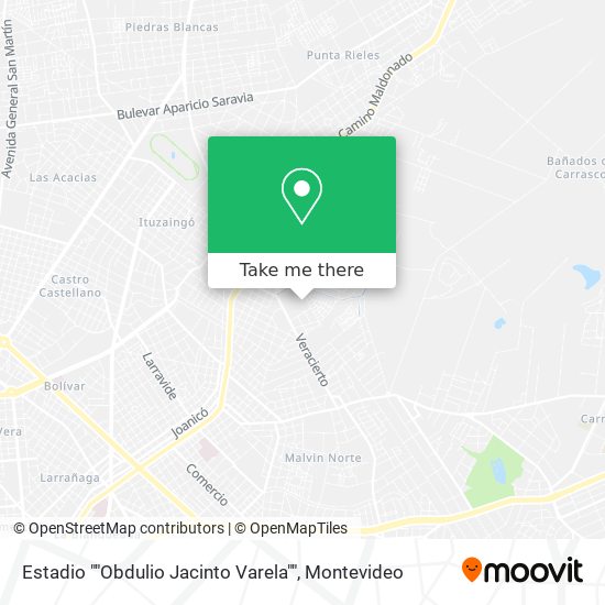 Estadio ""Obdulio Jacinto Varela"" map