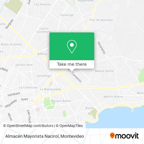 Mapa de Almacén Mayorista Nacirol