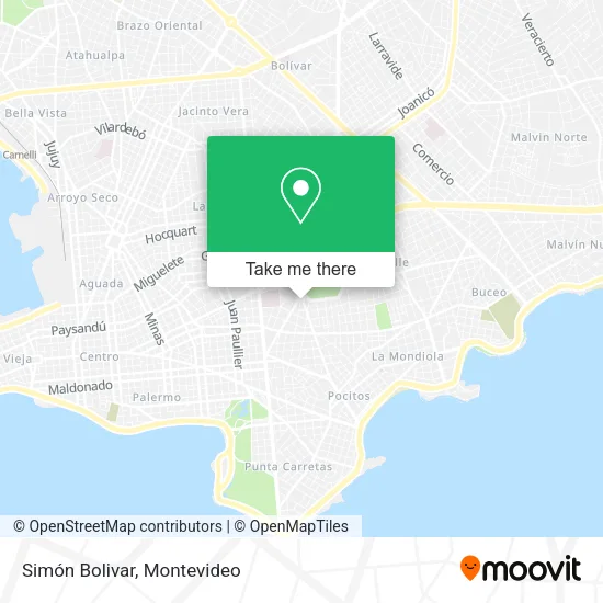 Mapa de Simón Bolivar
