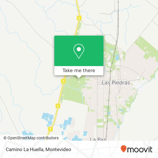 Camino La Huella map