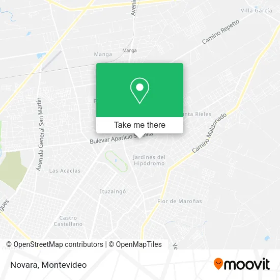 Mapa de Novara