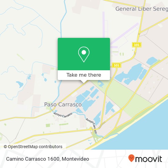 Camino Carrasco 1600 map