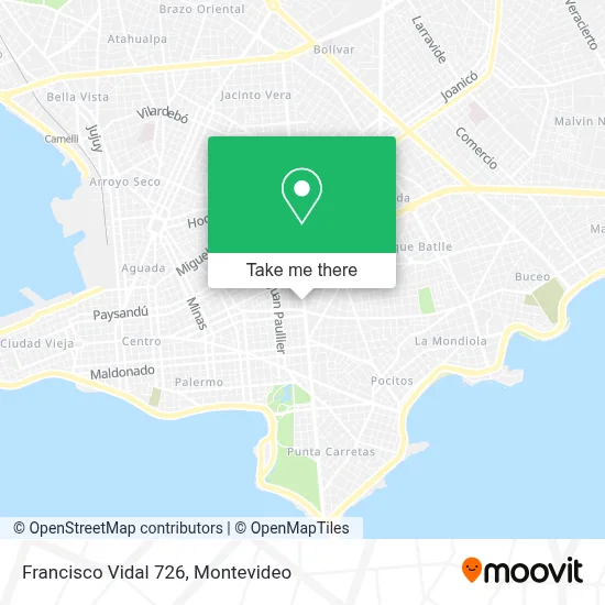 Francisco Vidal 726 map