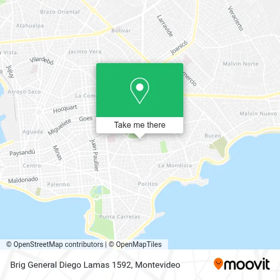 Brig General Diego Lamas 1592 map