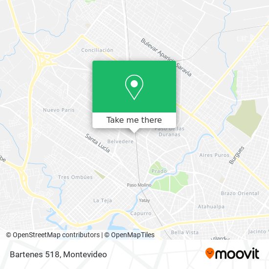 Mapa de Bartenes 518