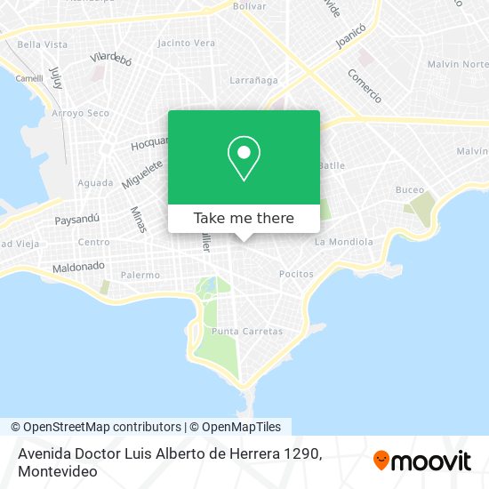 Avenida Doctor Luis Alberto de Herrera 1290 map