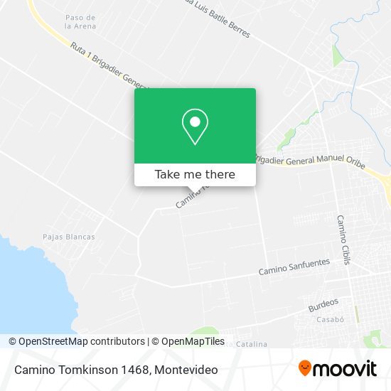 Camino Tomkinson 1468 map