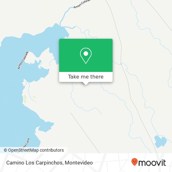 Camino Los Carpinchos map