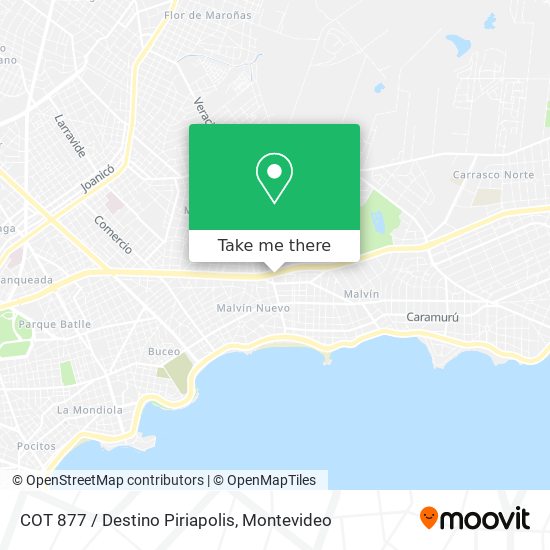 COT 877 / Destino Piriapolis map