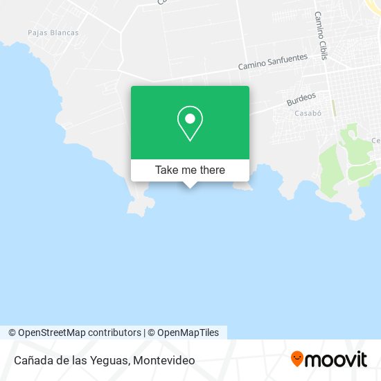 Cañada de las Yeguas map