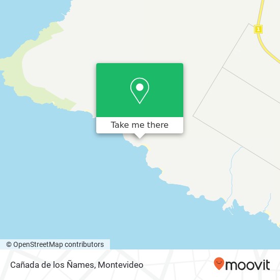Cañada de los Ñames map