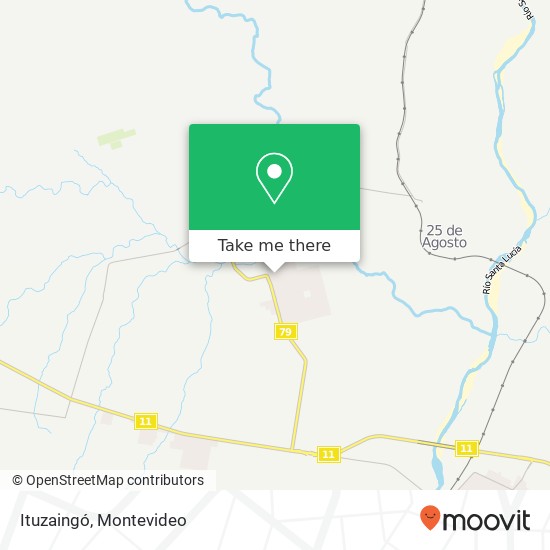 Ituzaingó map