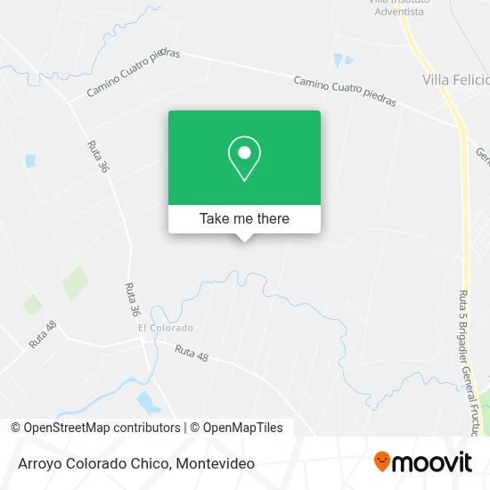 Arroyo Colorado Chico map