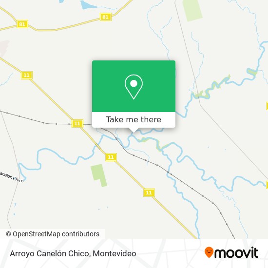 Arroyo Canelón Chico map